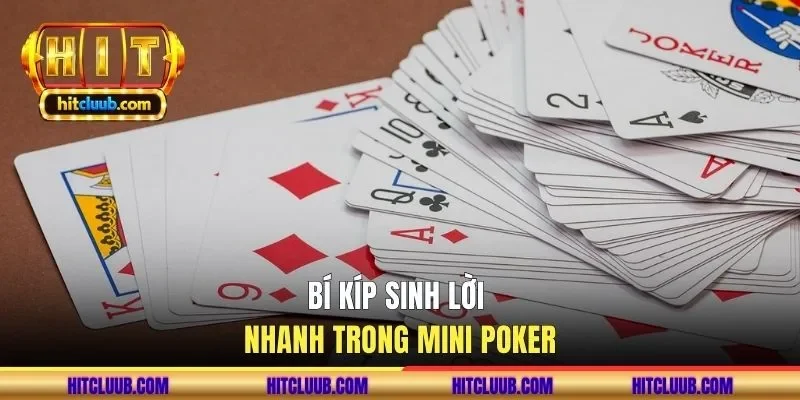 Bí kíp sinh lời nhanh trong mini Poker