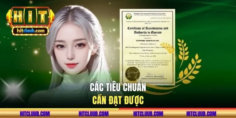 Các tiêu chuẩn cần đạt được